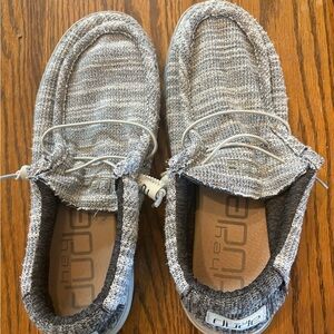 Hey Dude Men's Knit Gray Loafers